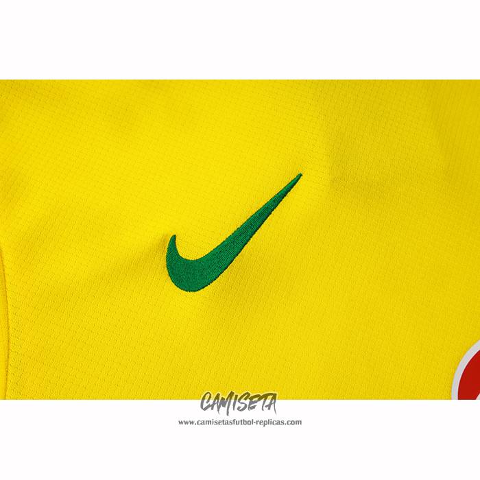 Chandal del Brasil 2025-2026 Manga Corta Amarillo - Pantalon Corto
